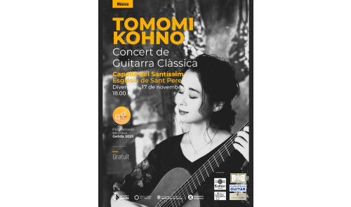 Unique Concert with Tomomi Kohno this Friday in Gelida!