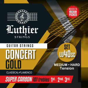 Juego Cuerdas Luthier 40 Super Carbon Clásica LU-40SC
