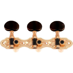 Classical Luthier Tuning Pegs JC405GK-A2B Golden Black Knobs