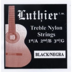Strings Set Black Trebbles Luthier LU-123BK